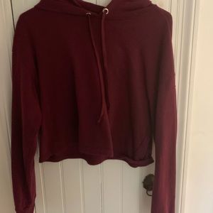 Divided Cropped Hoodie
